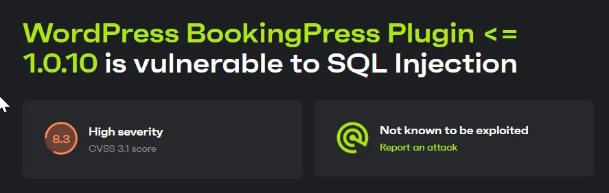WordPress BookingPress Plugin Exploit WordPress BookingPress Plugin Exploit